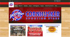 Desktop Screenshot of cornhuskershootingstars.com